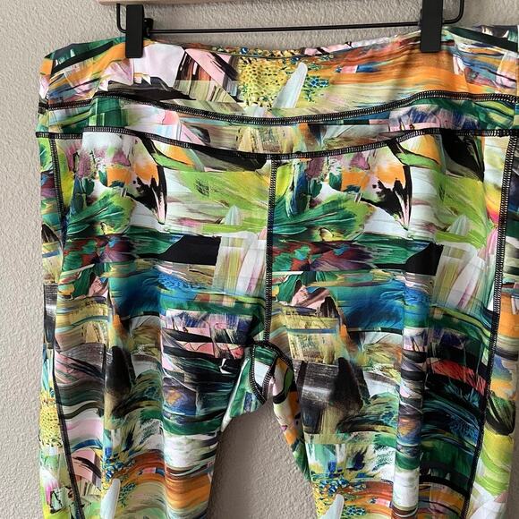 Lucy Active Studio Hatha Activewear Abstract High Rise Legging Plus Size 3X - Picture 2 of 6
